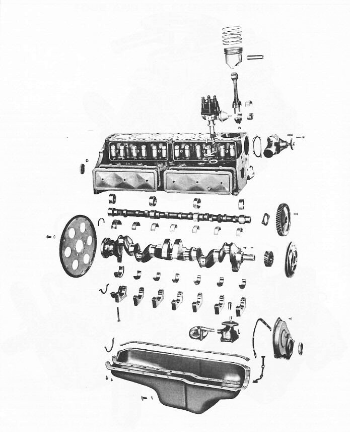6 cylinder engine exploded view