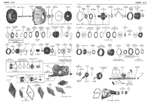 Ford C4 auto trans exploded view